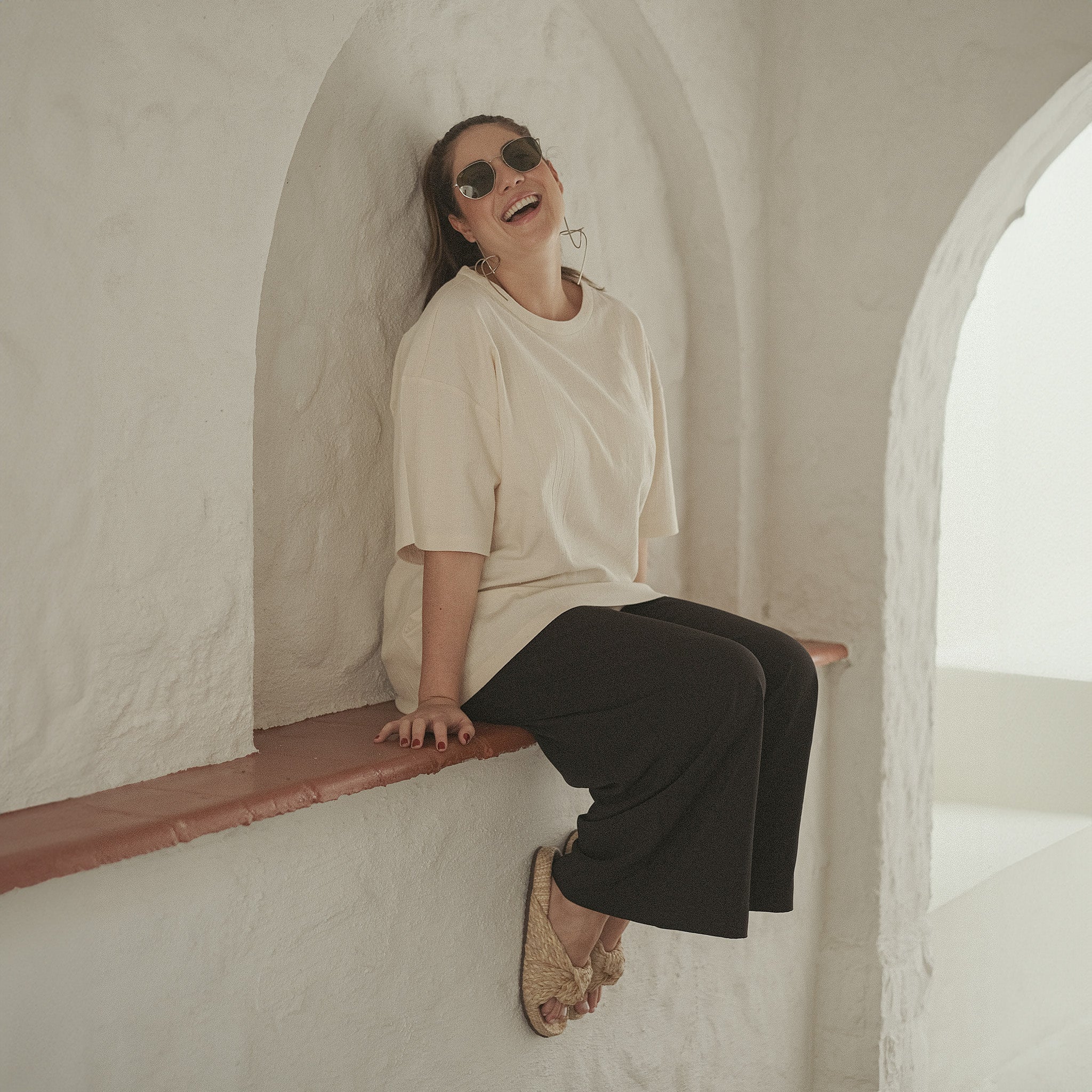 Camiseta Oversized Areia
