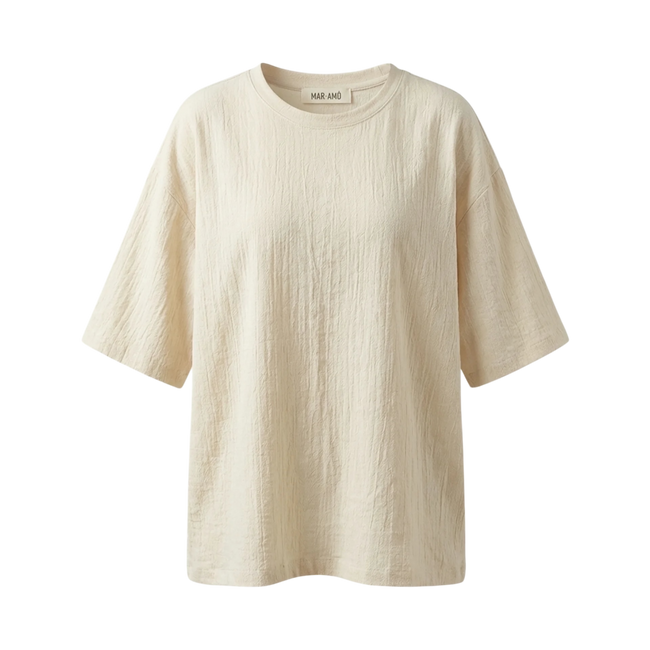 Camiseta Oversized Areia