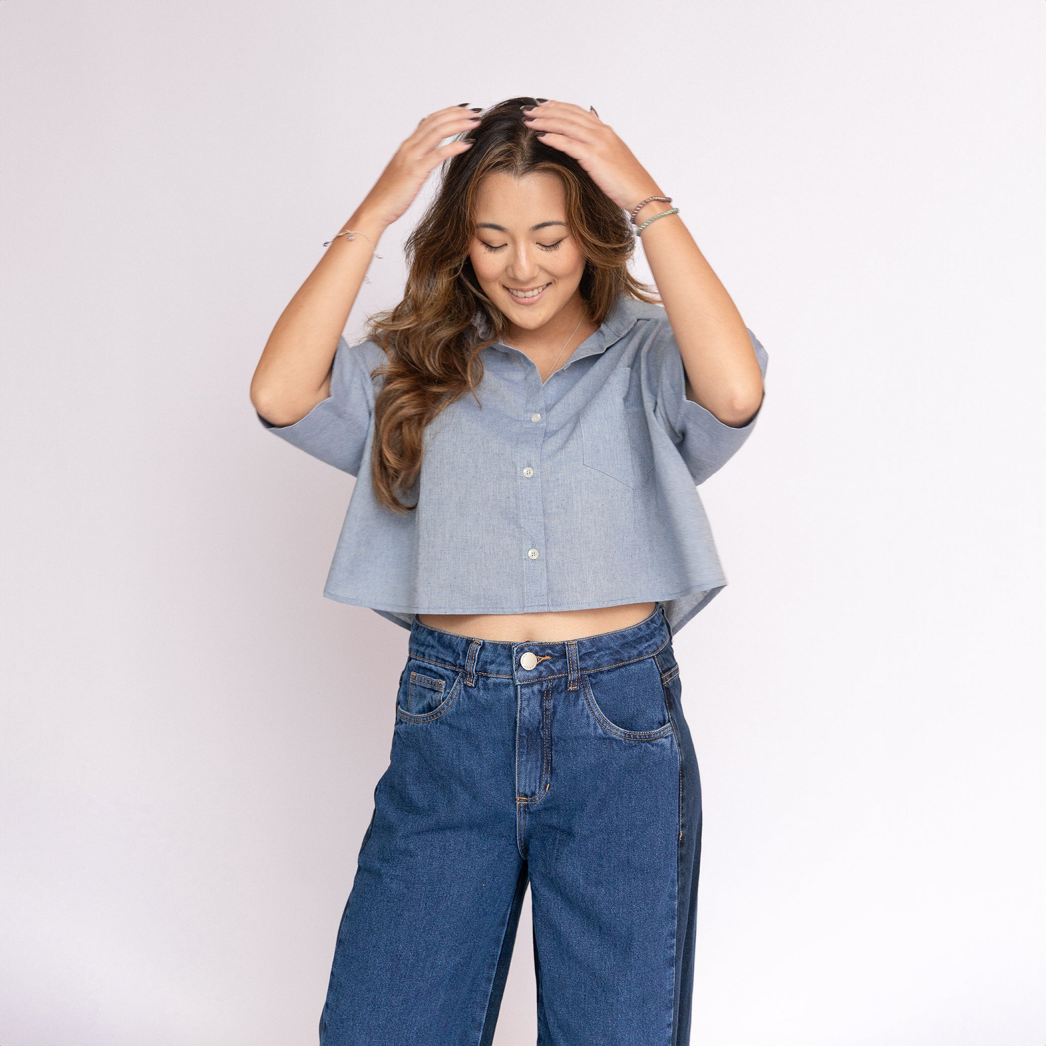 Camisa Cropped Sardine