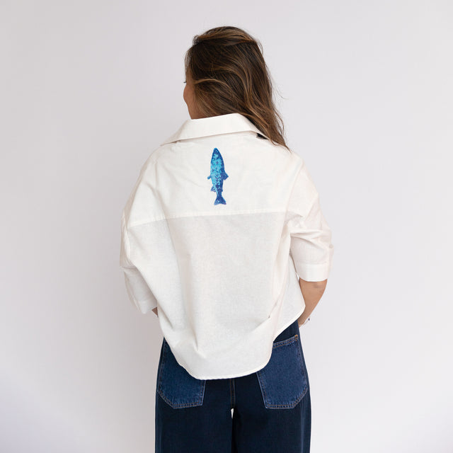 Camisa Cropped Sardine