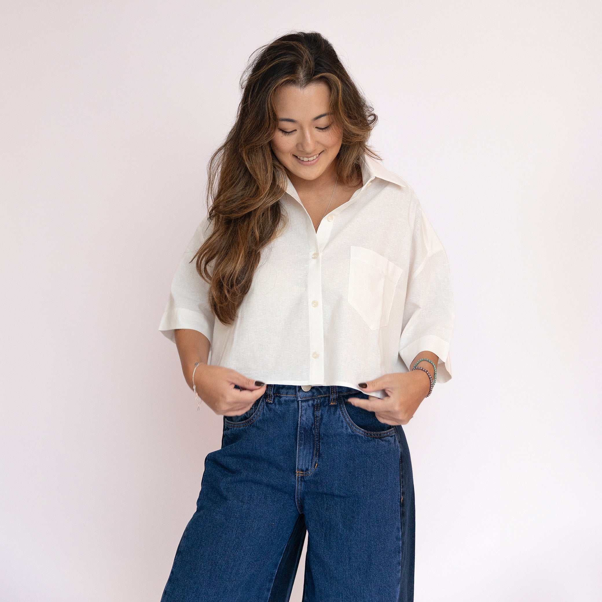 Camisa Cropped Sardine